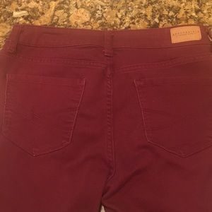 aeropostale skinny high waisted jeggings Maroon